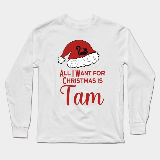 KOTLC Tam Song keeper of the lost cities Christmas design Long Sleeve T-Shirt by FreckledBliss